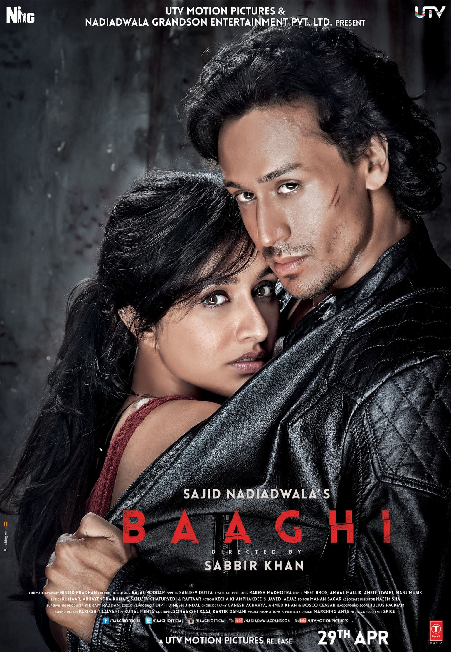 Baaghi (2016) Hindi Action Movie poster