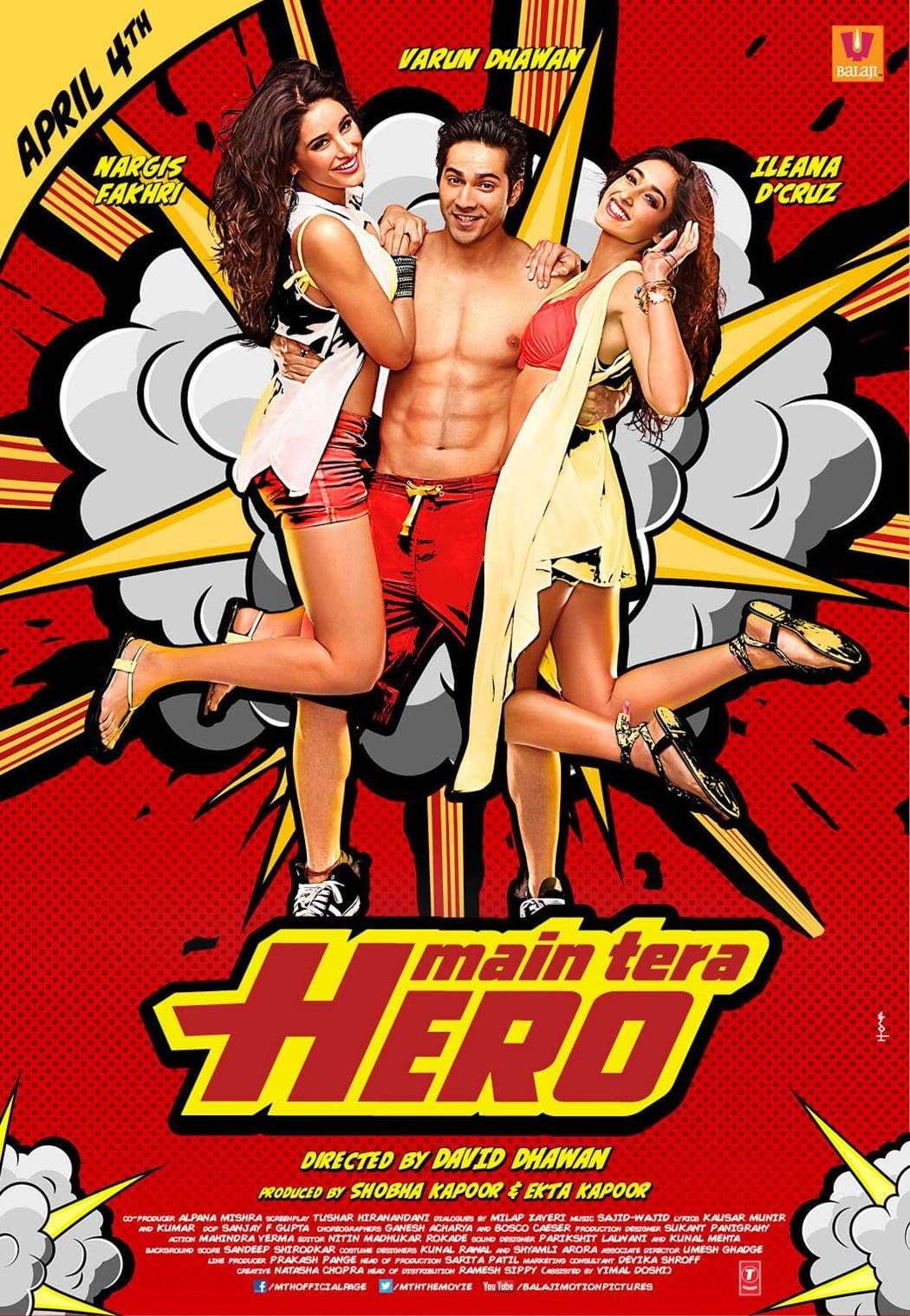 Main Tera Hero (2014) Hindi Movie poster
