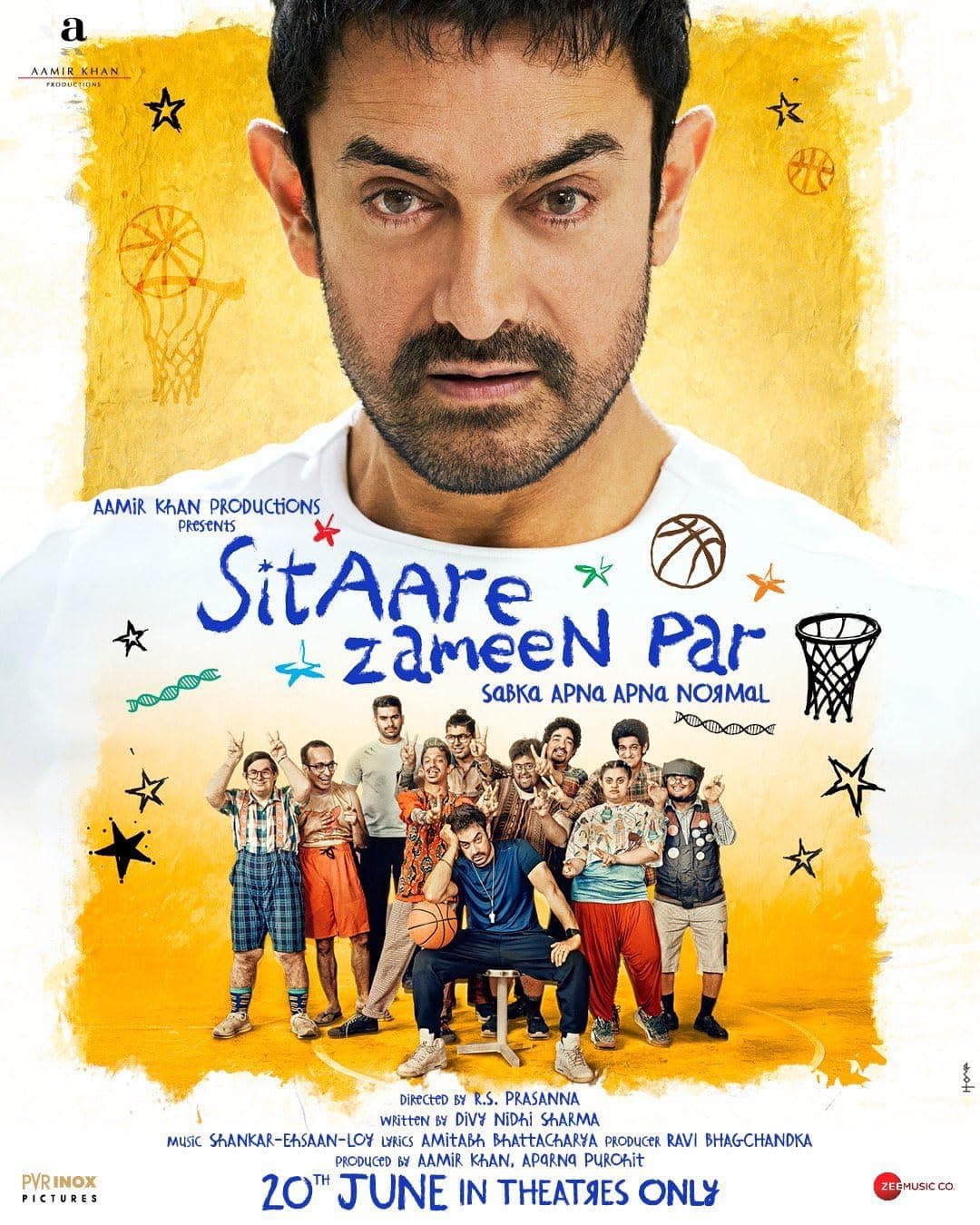 Sitaare Zameen Par - Bollywood Drama Movie | Aamir Khan | Full Movie HD poster